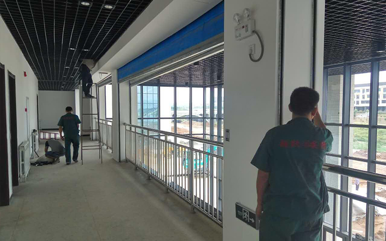 8月25日師范學(xué)院防火卷簾調(diào)試作業(yè)動態(tài)圖