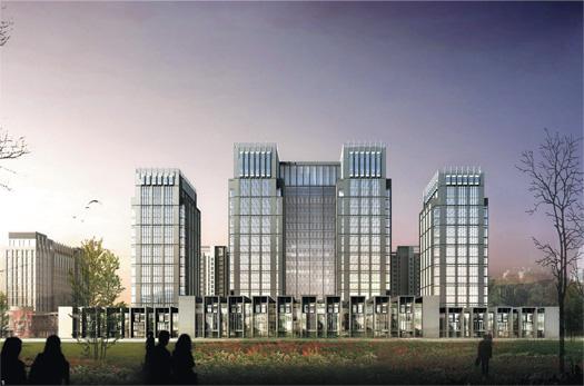 2017年12月18日長(zhǎng)治中央商務(wù)大廈卷簾門(mén)安裝施工現(xiàn)場(chǎng)